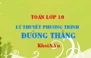Phương trình đường thẳng lớp 10: Tóm tắt lý thuyết đầy đủ, chi tiết - Toán lớp 10
